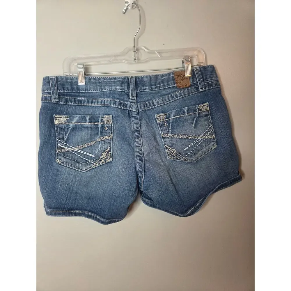 BKE Kate Womens Size 32 Medium Wash Stretch Denim Jean Shorts Casual Summer